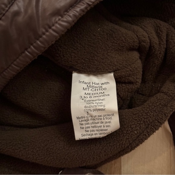 7am Enfant Winter Hat and Mitten Set / Medium 3-6 Months - Picture 5 of 5